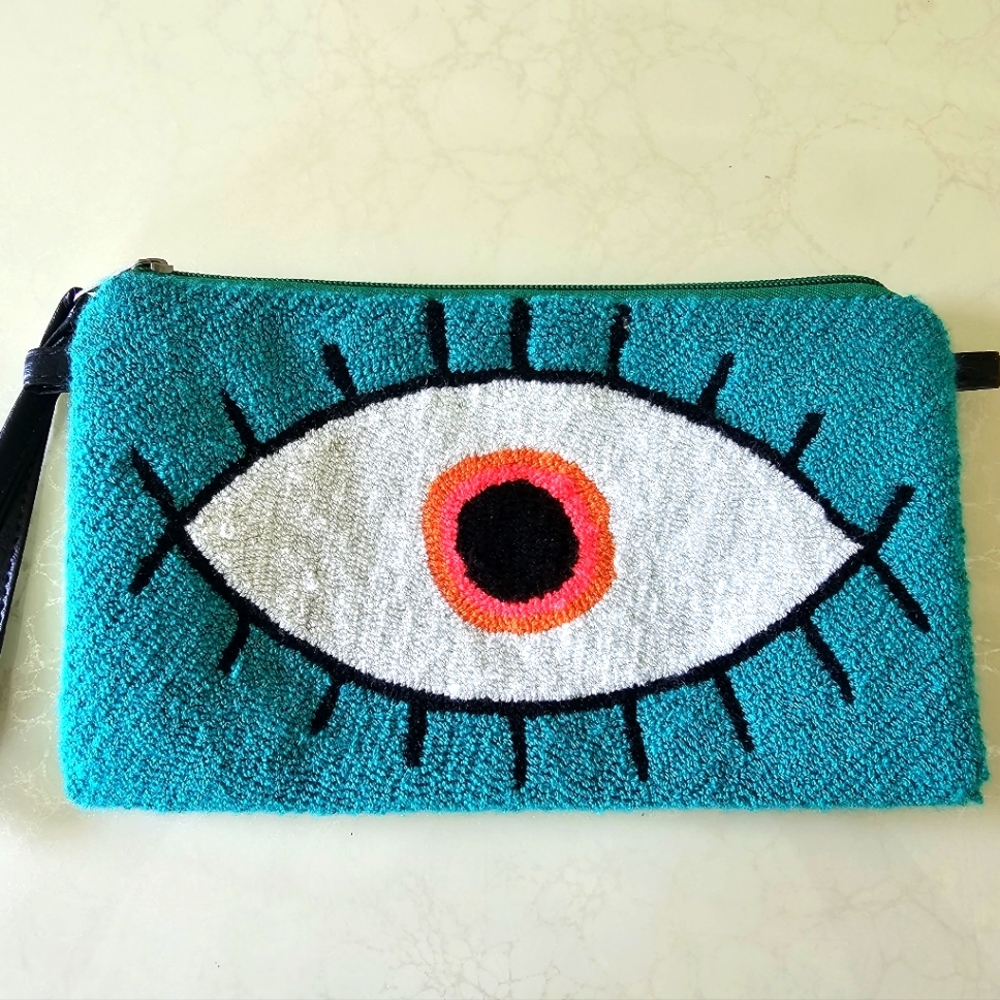 Le Pom Pom Evil Eye Clutch